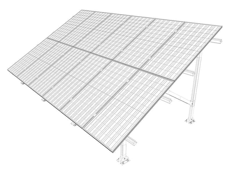 Solar Ground Mounting System foundation with screw